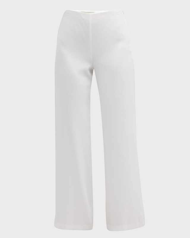 Rowen High-Rise Flare Crepe Pants